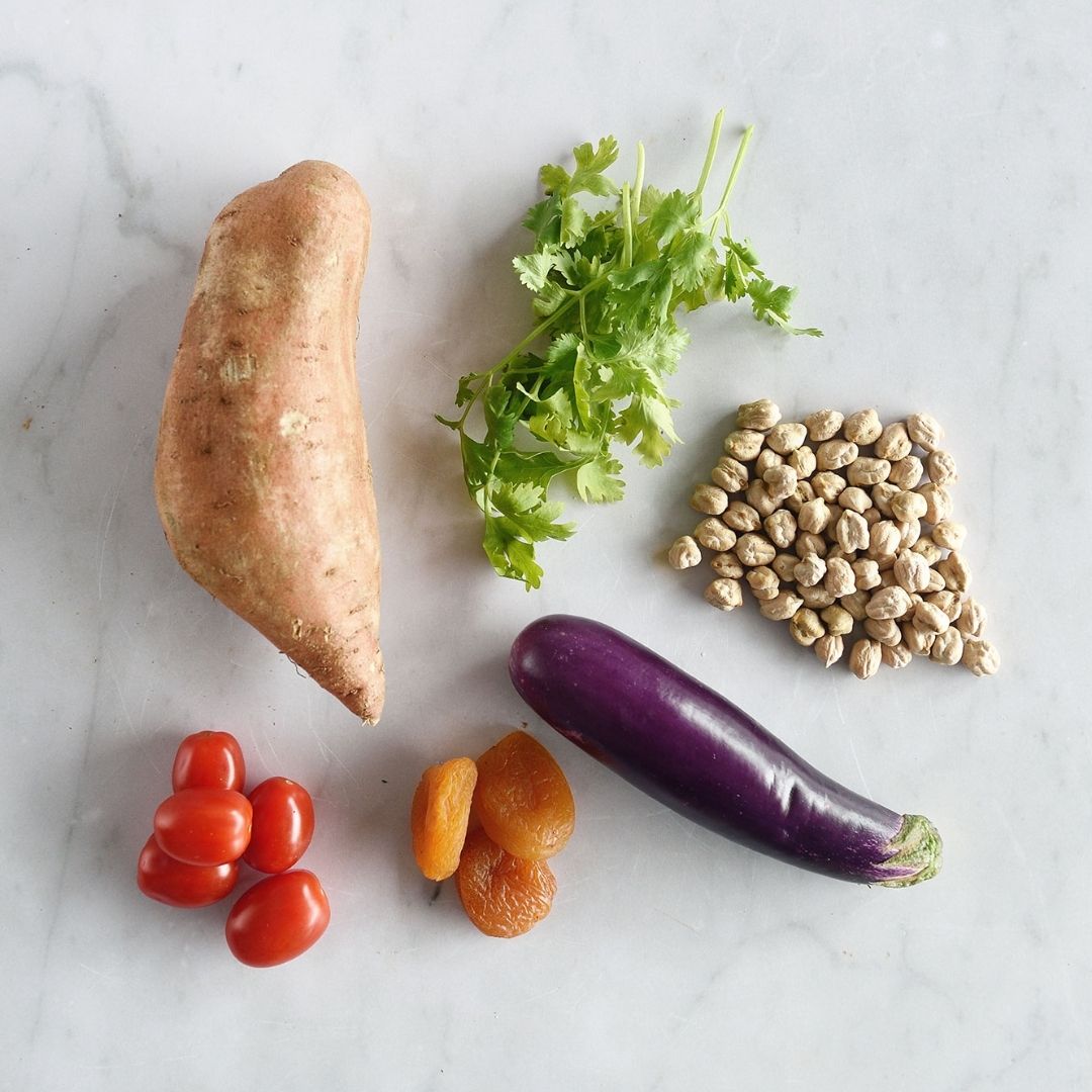Chickpea and Eggplant Tagine